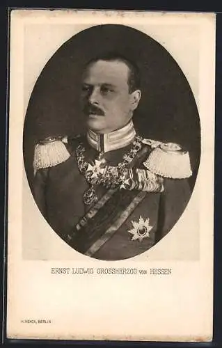 AK Ernst Ludwig Grossherzog von Hessen in Uniform