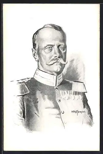 AK Porträt Grossherzog Friedrich II. von Baden in Uniform mit Epauletten