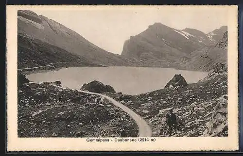 AK Gemmipass, Landschaft am Daubensee