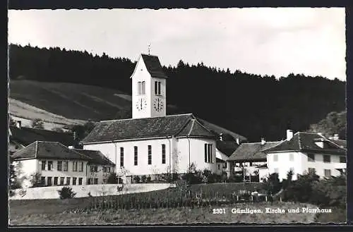 AK Gümligen, Kirche und Pfarrhaus