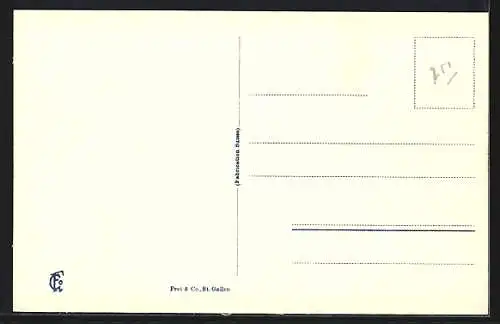 AK St. Moritz, Teilansicht mit Kirche und See