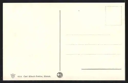 AK Chur, Tal und Strasse über St. Peter, Langwies und Arosa