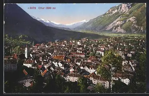 AK Chur, Ortsansicht mit Blick ins Tal