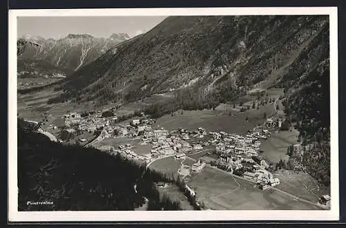 AK Pontresina, Ortsansicht aus der Vogelschau