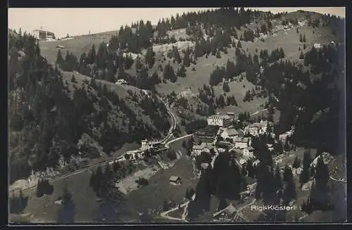 AK Rigi-Klösterli, Ortsansicht vom Berg aus