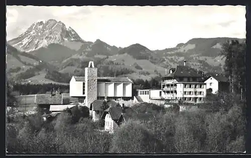 AK Broc, La Salette de Bouleyres, Vue générale et le Moléson