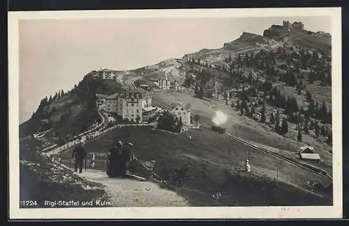 AK Rigi-Staffel, Ortsansicht mit Kulm