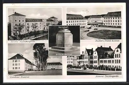 AK Darmstadt, Kaserne Heidelbergerstrasse, Kaserne Bessungerstrasse, Cambrai-Kaserne