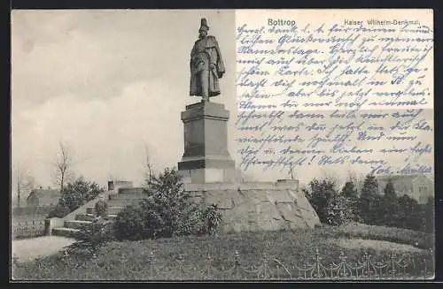 AK Bottrop, Kaiser Wilhelm-Denkmal