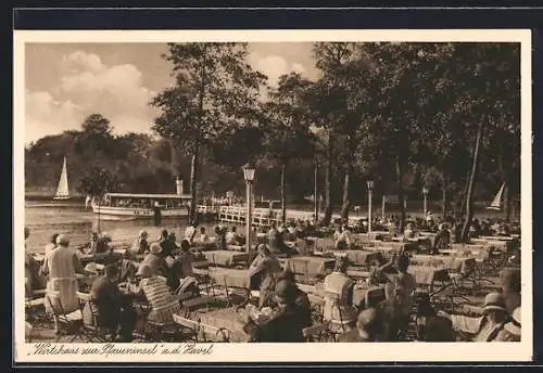 AK Berlin-Wannsee, Wirtshaus zur Pfaueninsel a. d. Havel