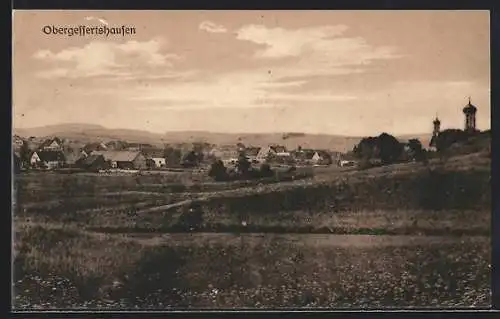 AK Obergessertshausen, Gesamtansicht vom Feld aus