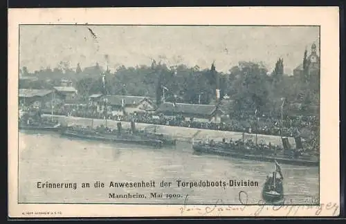 AK Mannheim, Anwesenheit der Torpedoboots-Division 1900