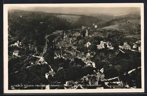 AK Eppstein i. Taunus, Ortsansicht mit Blick vom Kaisertempel