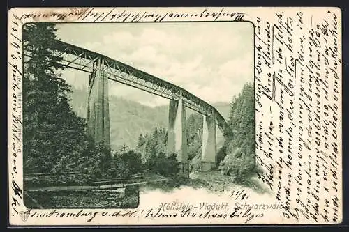 AK Höllsteig-Viadukt /Schwarzwald, Teilansicht von unten