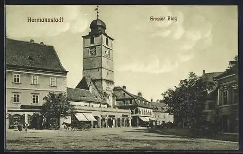 AK Nagyszeben /Hermannstadt, Grosser Ring