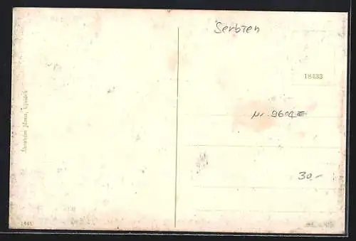 AK Ujvidek, Strassenleben in der Donaugasse, Strassenbahn