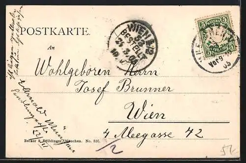 AK München, der Karlsplatz gegen den Bahnhof
