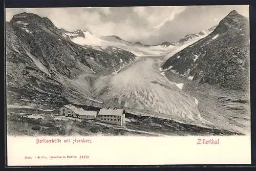 AK Berlinerhütte, Berghütte mit Hornkees