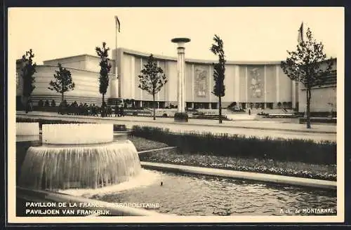 AK Bruxelles, Exposition 1935, Pavillon de la France Métropolitaine