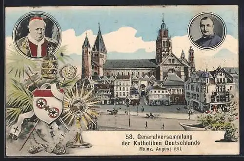 AK Mainz, 58. Generalversammlung der Katholiken Deutschlands 1911, Bischof