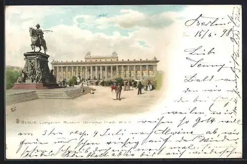 AK Berlin, Lustgarten-Museum-Denkmal Friedrich Wilhelm III.