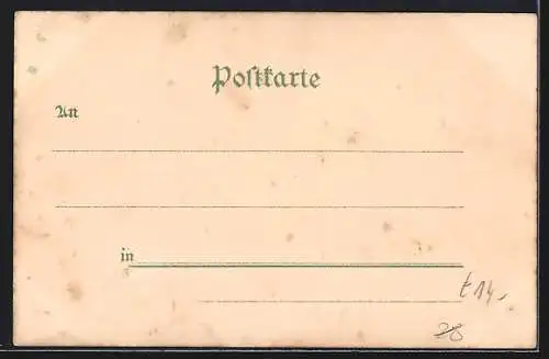 Lithographie Berlin, Gewerbe-Ausstellung 1896, Bau- & Ingenieurwesen-Ausstellung, Ausstellungs-Palast