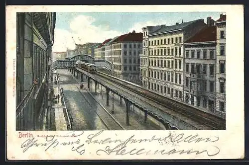 AK Berlin-Kreuzberg, Hochbahnhof Prinzenstrasse