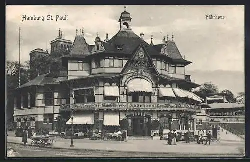 AK Hamburg-St. Pauli, Cafe am Fährhaus