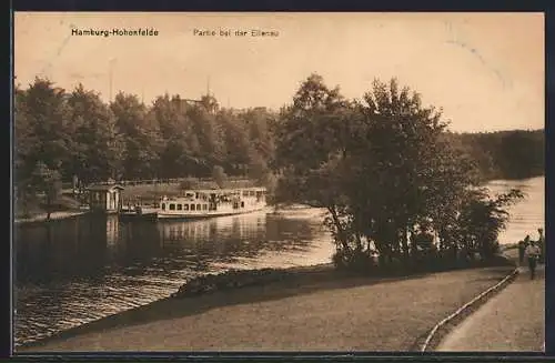 AK Hamburg-Hohenfelde, Partie an der Eilenau