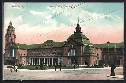 AK Wiesbaden, Neuer Hauptbahnhof