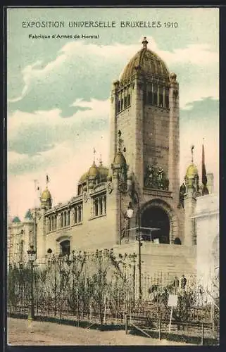 AK Bruxelles, Exposition Universelle 1910, Fabrique d`Armes de Herstal