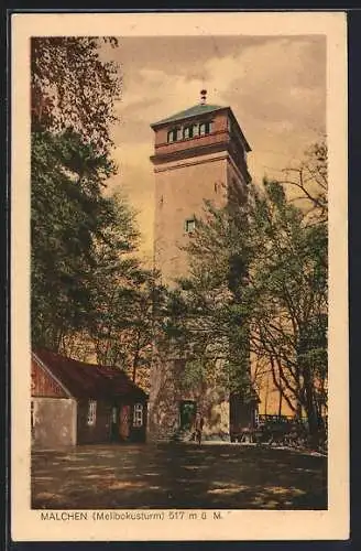 AK Malchen, Gasthaus am Melibokusturm