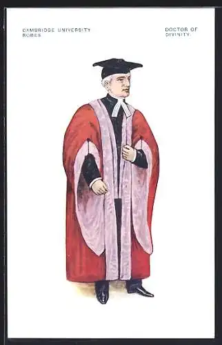 AK Cambridge University Robes, Doctor of Divinity, Akademische Kleidung