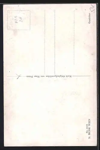 Künstler-AK M. Munk Nr. 1113: Kabale und Liebe, Friedrich Schiller, Liebespaar