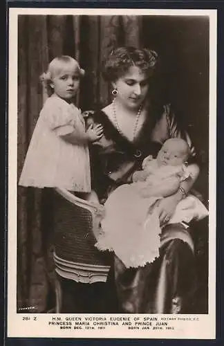 AK Queen of Spain, Infante Marie Christiana & Infant Juan