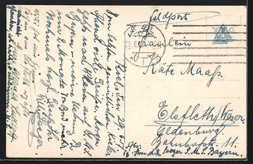AK Kriegsschiff S. M. Linienschiff Oldenburg auf See