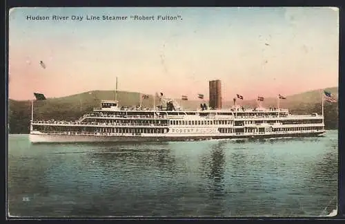 AK Hudson River Day Line Steamer Robert Fulton