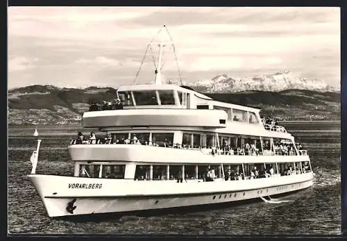 AK Motorschiff Vorarlberg auf dem Bodensee