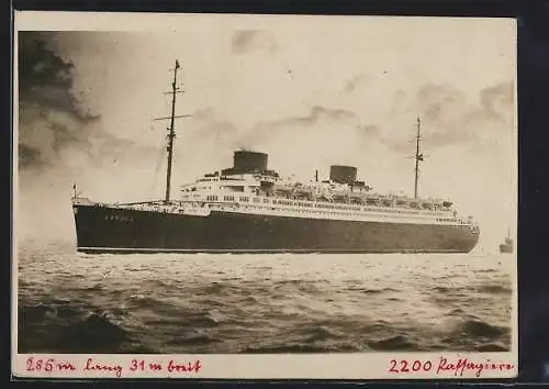 AK Passagierschiff S. S. Europa in Fahrt, Nordd. Lloyd