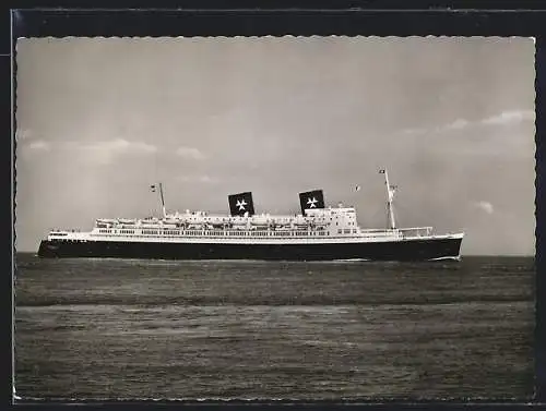 AK Passagierschiff Hanseatic auf hoher See, Hamburg-Atlantik-Linie