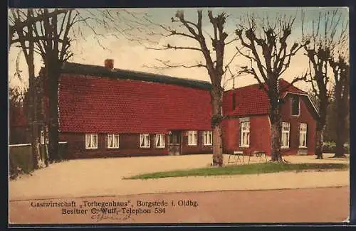 AK Borgstede i. Oldbg., Gasthof Torhegenhaus