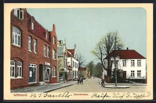 AK Wittmund, Blick in die Osterstrasse