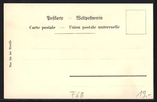 Lithographie Lautenbach Ob. Els., Ortsansicht, Kirche und Kanzel