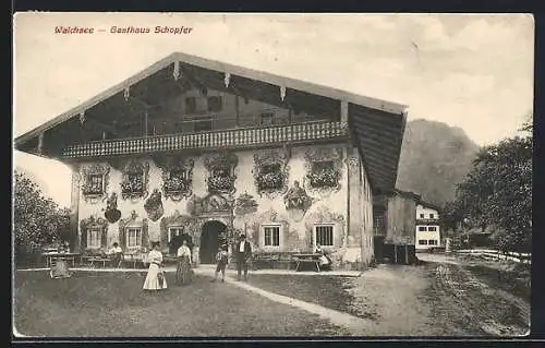 AK Walchsee, Gasthaus Schopfer