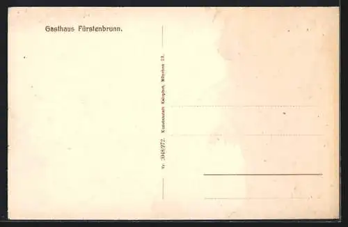 Künstler-AK Grödig, Gasthaus zum Fürstenbrunn