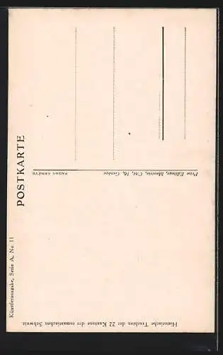 AK Schweizer Trachten 1830, Schwitz, Fahnenträger, Gewehr