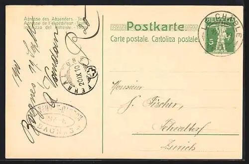 AK Grand Prix Paris 1900, Ein Mädchen mit Chocolat-Suchard, 35 Mèdailles Or & Argent