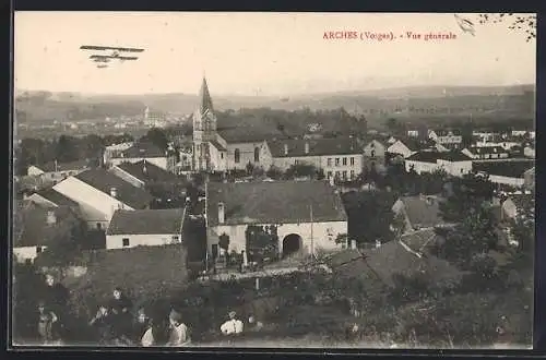 AK Arches, Vue générale, Flugzeug