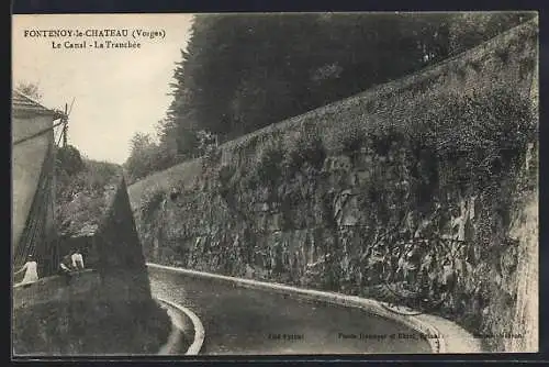 AK Fontenoy-le-Chateau, Le Canal-La Tranchèe