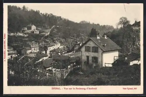 AK Èpinal, Vue sur le Faubourg d`Ambrail